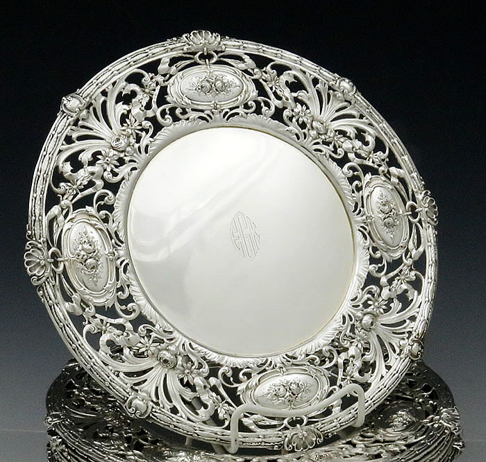 Redlich antique sterling silver plate