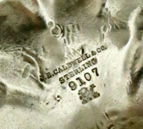 mark of Redlich sterling on base of candlesticks