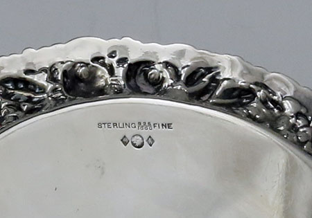 Schofield sterling mark on rear of salver Baltimore silver
