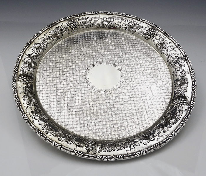 Schultz sterling cirtcular tray grapes diapered