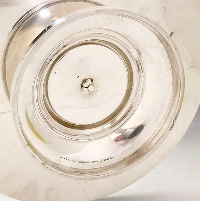 Base of Tiffany sterling rotating dish