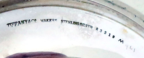 mark of Tiffany & Company Mid century sterling silver