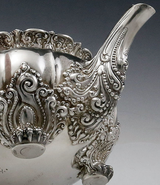 Tiffany sterling ornate teapot antique silver