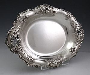 antique sterling Tiffany & Co pierced dish oval 