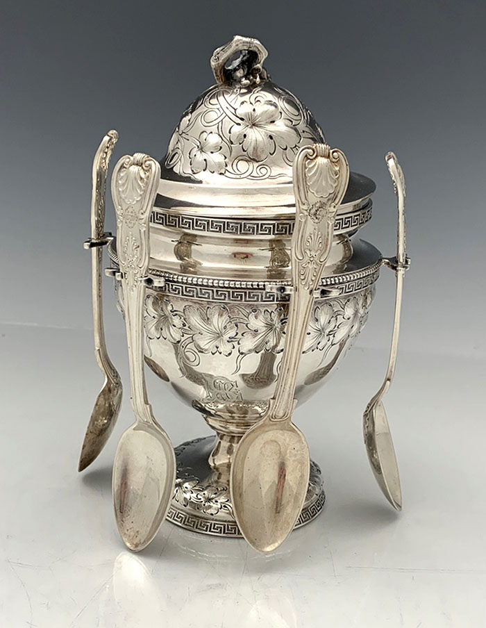 Tiffany sterling silver spooner antique American sterling silver