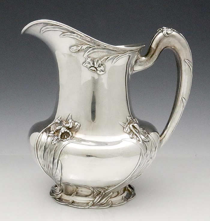 Towle sterling art nouveau pitcher