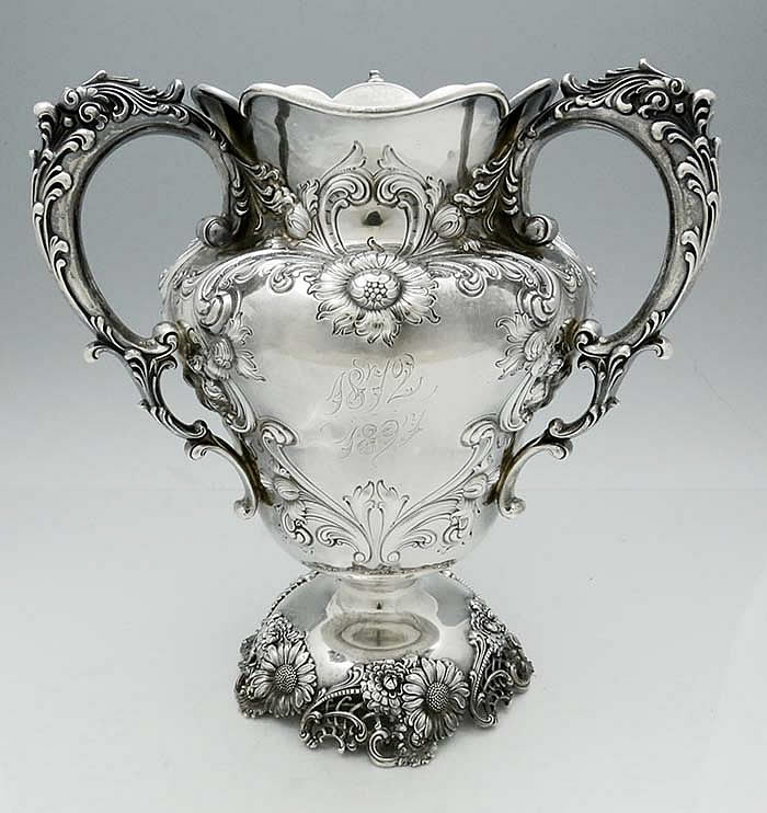 Theodore B Starr antique three handle loving cup