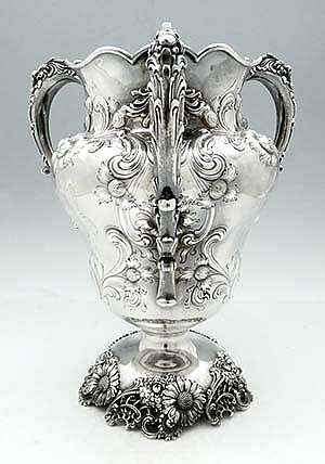 Theodore B Starr antique sterling silver loving cup three handle