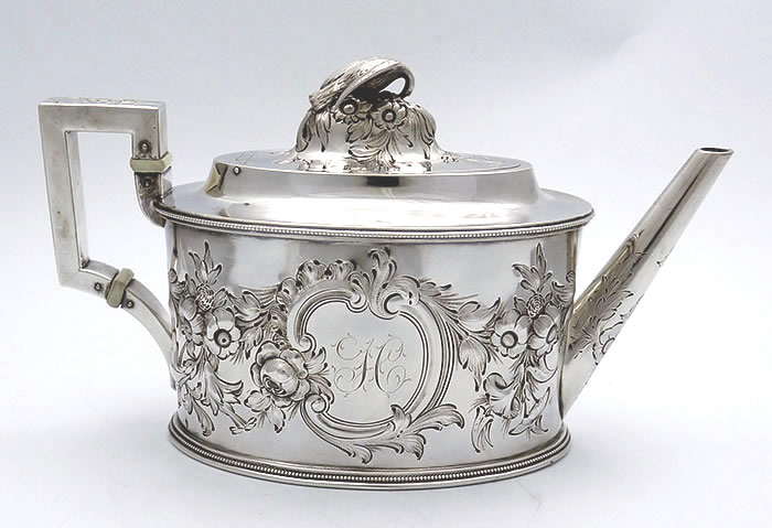 Tiffany JCM antique silver teapot Tiffany Young & Ellis 