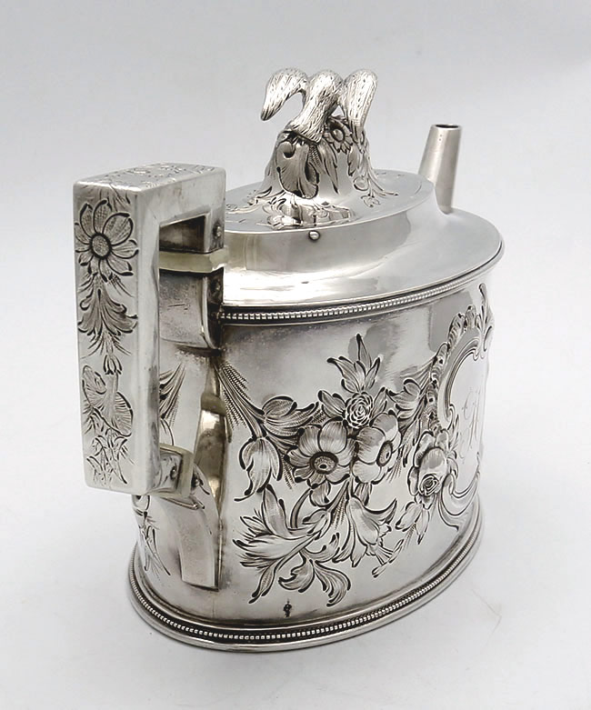 Tiffany JCM antique silver teapot Tiffany Young & Ellis 