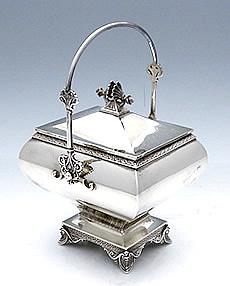 Whiting antique sterling sugar caddy