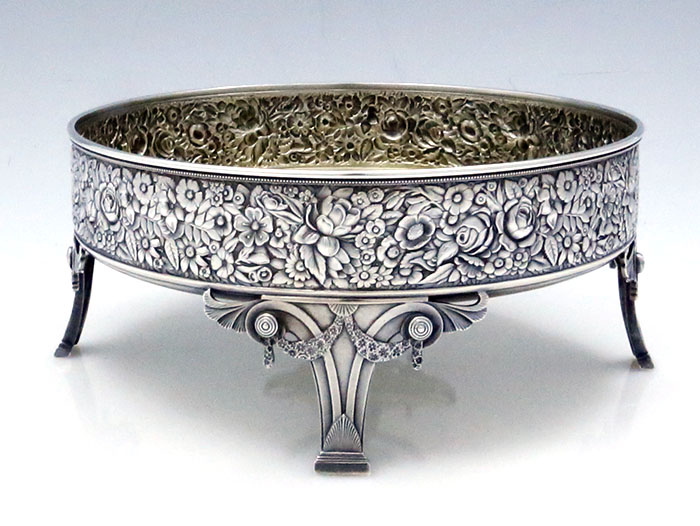 Whiting antique sterling silver footed bowl
