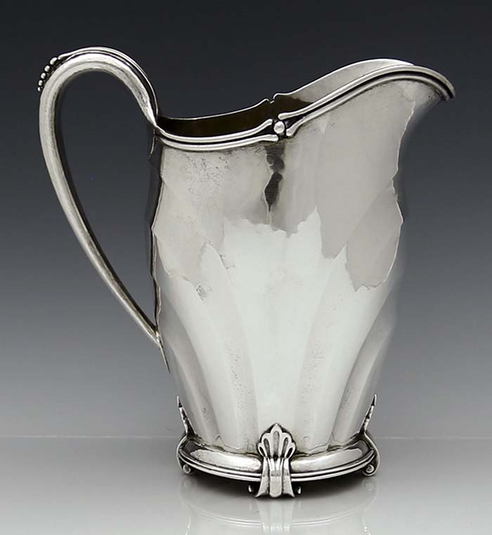 American sterling silver art deco pitcher by Woodside