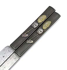 Japanese knives with kozuka handles Meiji period