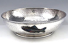 Whiting antique sterling and mixed metals bowl