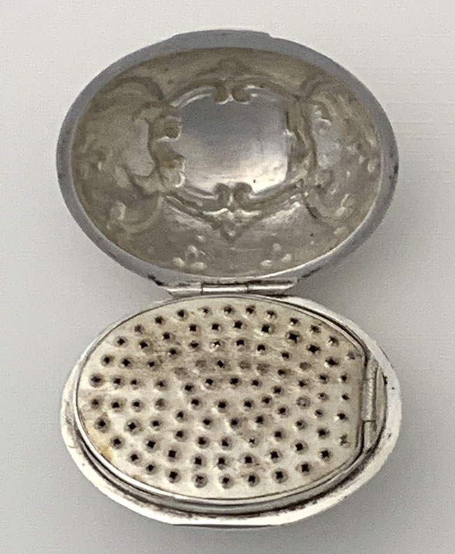 antique coin silver American nutmeg grater