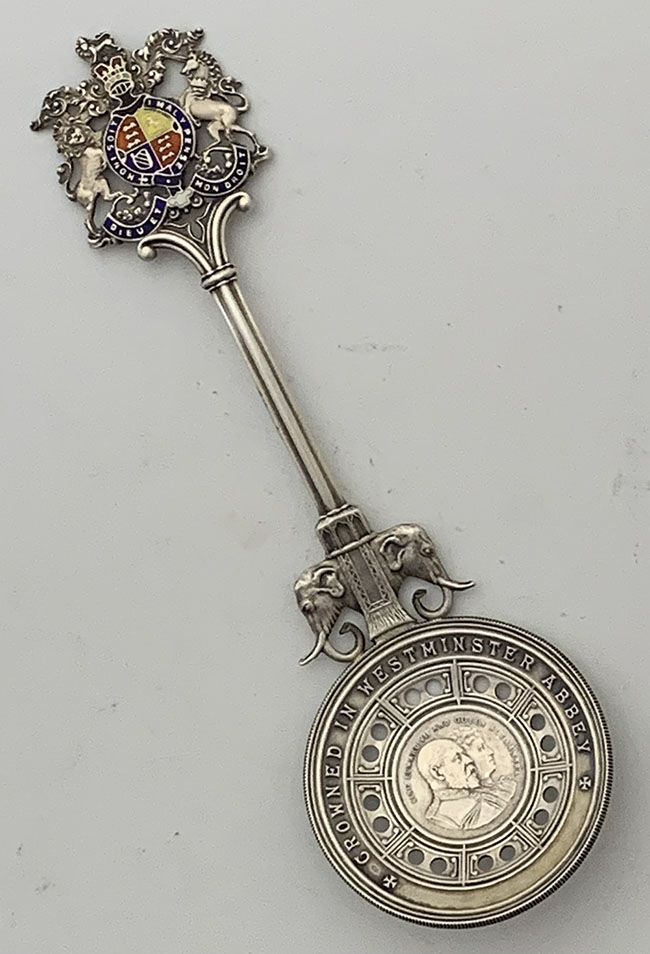 King  Edward VII coronation spoon sterling silver