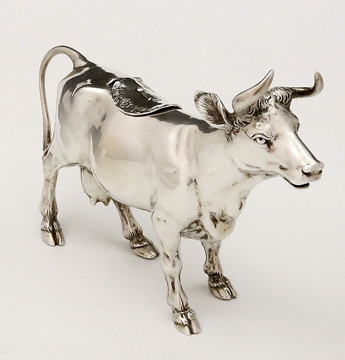 German silver cow ceramer