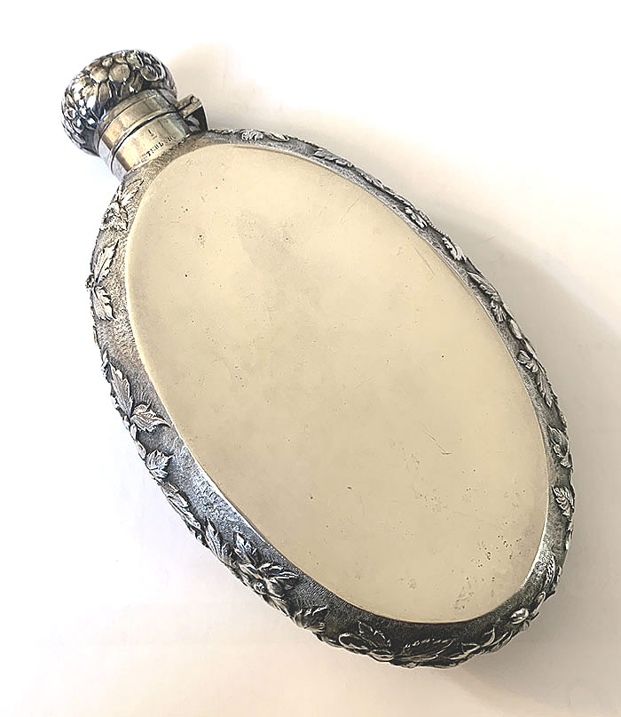 Jenkins and Jenkins sterling silver flask