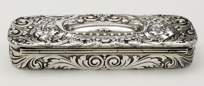 Tiffany antique sterling silver trinket box