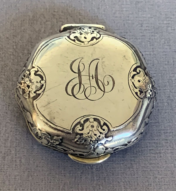 Tiffany antique sterling silver pill box