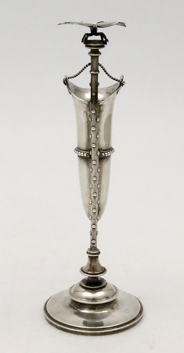 sterling silver antique butterfly budvase