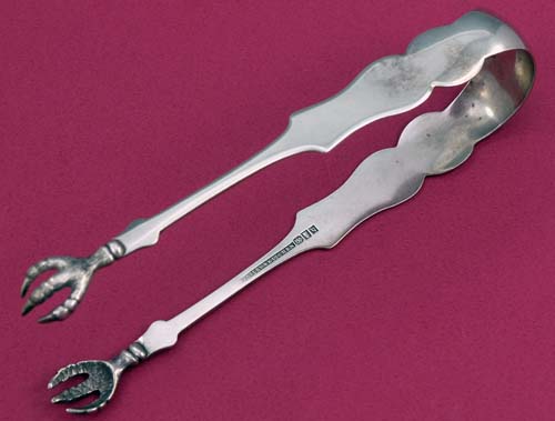 Bailey and Kitchen coin silver tongs
