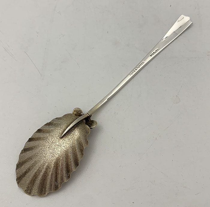 Sterling siolver sugar spoon retailedby Ford & Tupper probably made by Gorham