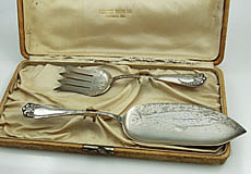 Frank Smith boxed sterling fish set