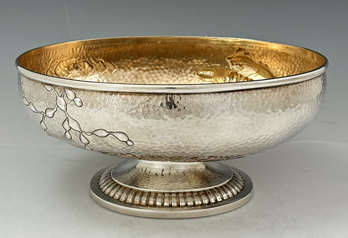 antique sterling silver aesthetic bowl oval