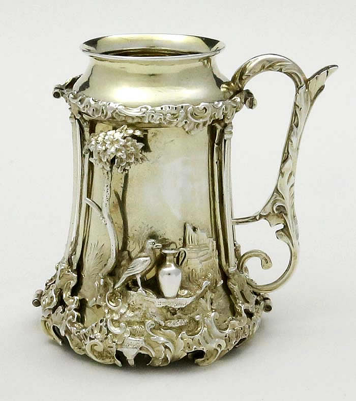 antique English silver mug Joseph Angel London 1858