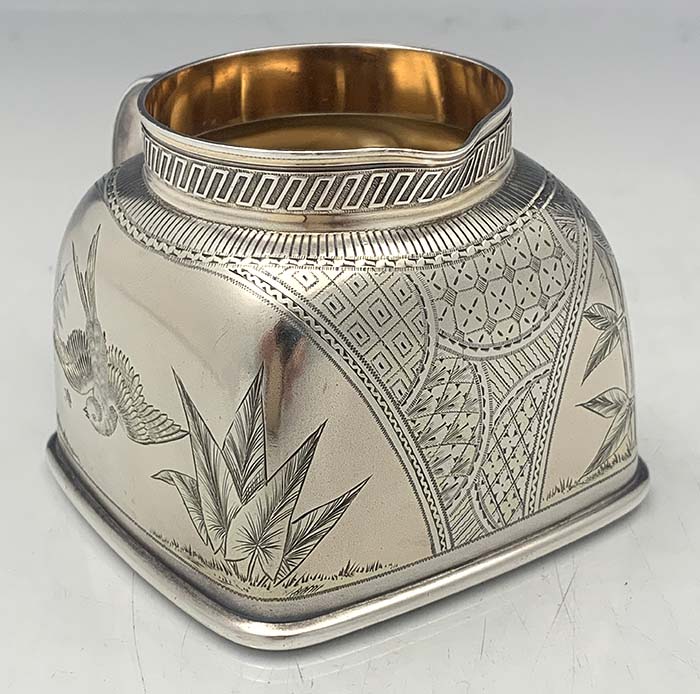 Gorham engraved cream pitcher