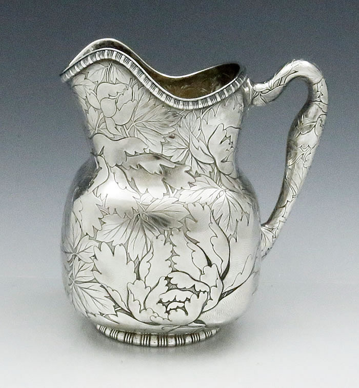 Nicholas Heinzelman antique sterling silver pitcher