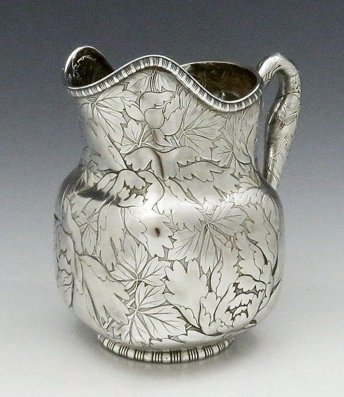 Gorham antique sterling silver pitcher by Nicholas Heinzelman