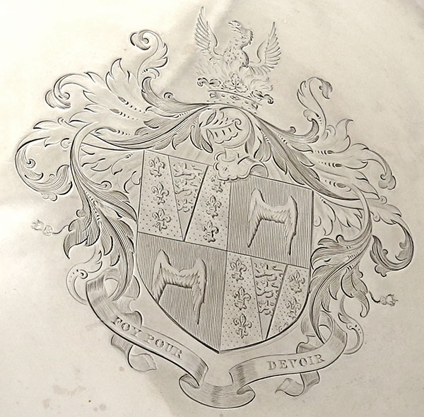 crest of the dukes of Somerset Dublin 1869