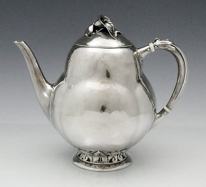 Peer Smed sterling hand hammered teapot