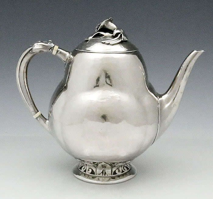 Peer Smed sterling hammered teapot