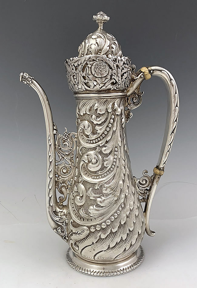 coffee pot antique silver Tiffany & Co Thaw