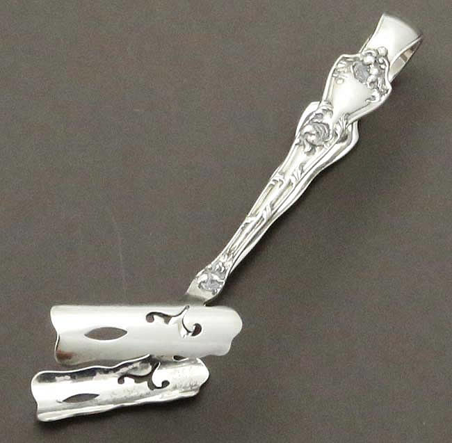 Reed & Barton Intaglio sterling silver asparagus tongs