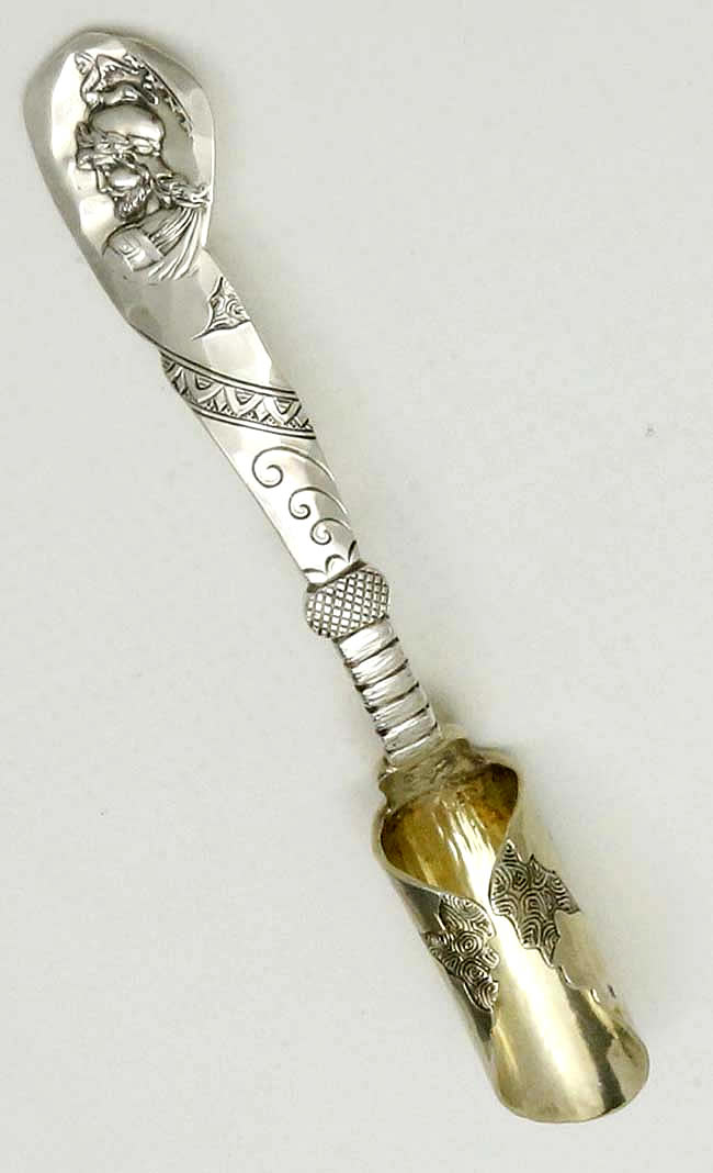 Shiebler etruscan antique sterling silver cheese scoop