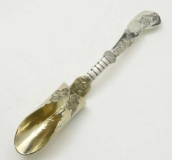 Shiebler sterling silver cheese scoop
