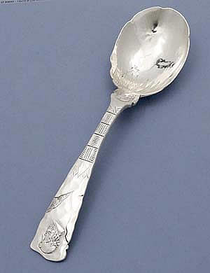 Shiebler Etruscan Homeric sterling silver antique spoon