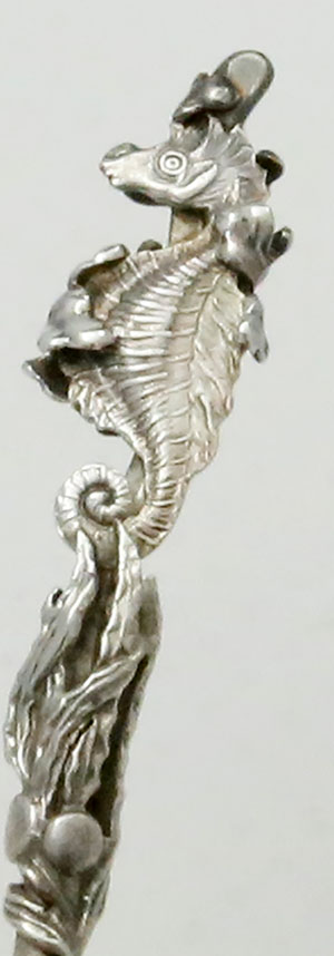 Shiebler seahorse cocktail fork
