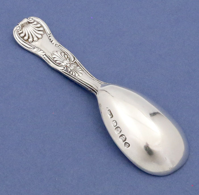 English silver tea caddy spoon
