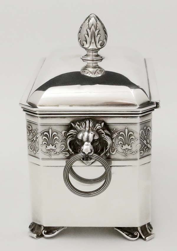 Antique sterling silver tea CVaddy retailed by Starr & Marcus New York