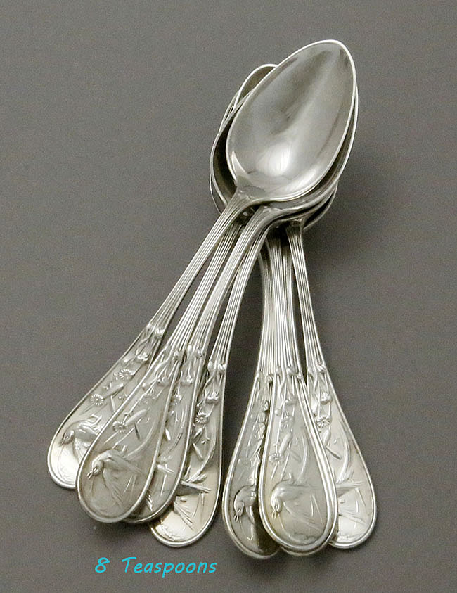 Tiffany Audubon sterling teaspoons