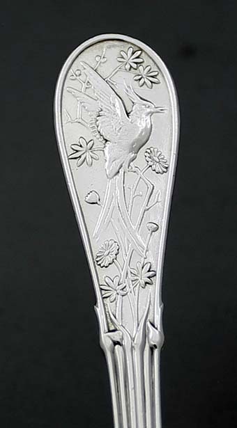 detail of handle on Tiffany Japanese butter knife