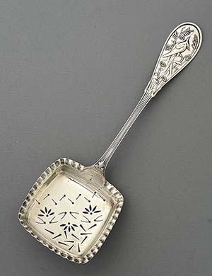 Tiffany Japanese sterling antique pea server