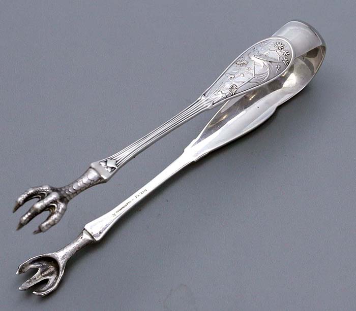 Tiffany & Co sterling silver ice tongs