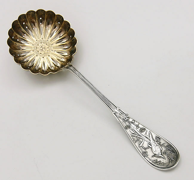 Tiffany Japanese sifter spoon sterling silver